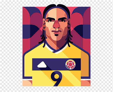 Radamel Falcao Football player Illustrator Portrait Illustration, European Cup, poster, european ...