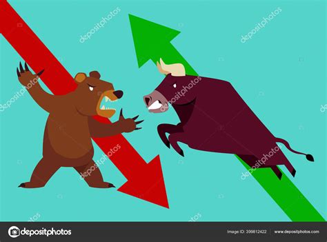 Bull Bear Symbols Stock Market Trends Vector Illustration Stock Vector Image by ©Surachet99 ...