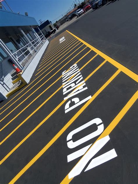 EZ Line Striping Corporation - No Parking Stencil Image | ProView