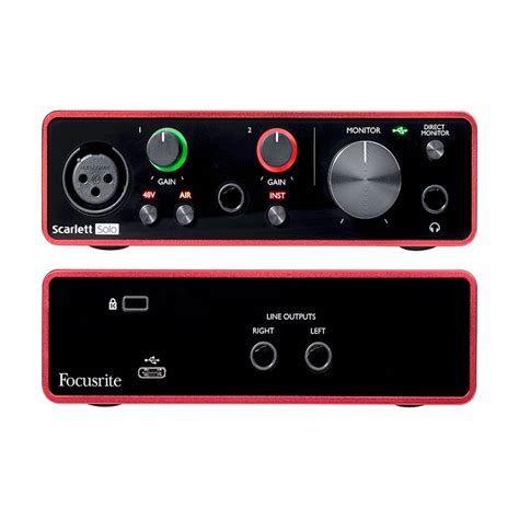 Focusrite Scarlett Solo 3rd Gen USB Audio Interface | Mavpro Malaysia