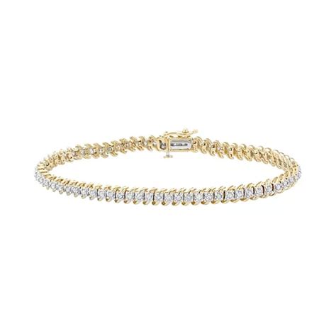 1 Carat T.W. Diamond 10k Gold Tennis Bracelet