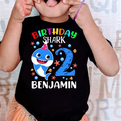 Personalized Birthday Baby Shark Shirt Family Of The Baby | Etsy