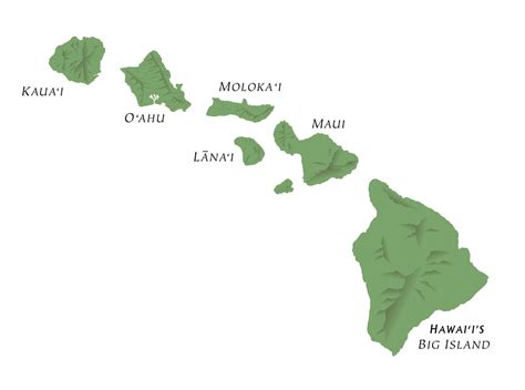 Map Of Hawaiian Islands Printable - Free Printable Templates