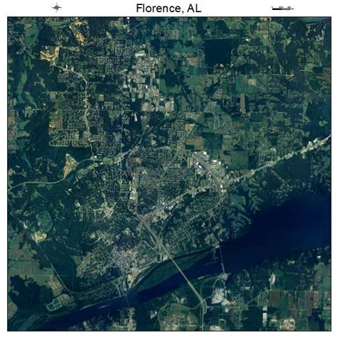 Aerial Photography Map of Florence, AL Alabama