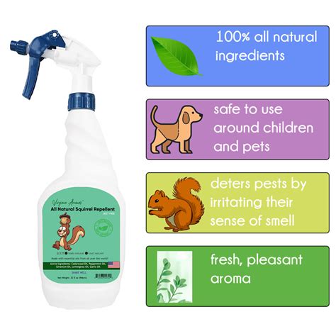 All Natural Squirrel Repellent (32 fl oz Ready-to-use spray) - WFMED