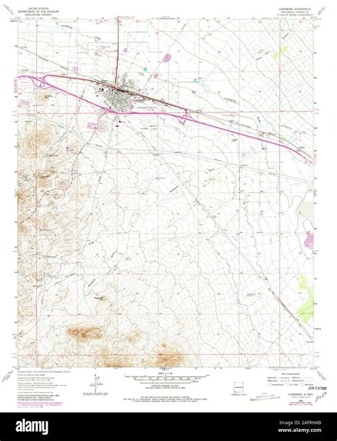 Map of lordsburg new mexico hi-res stock photography and images - Alamy