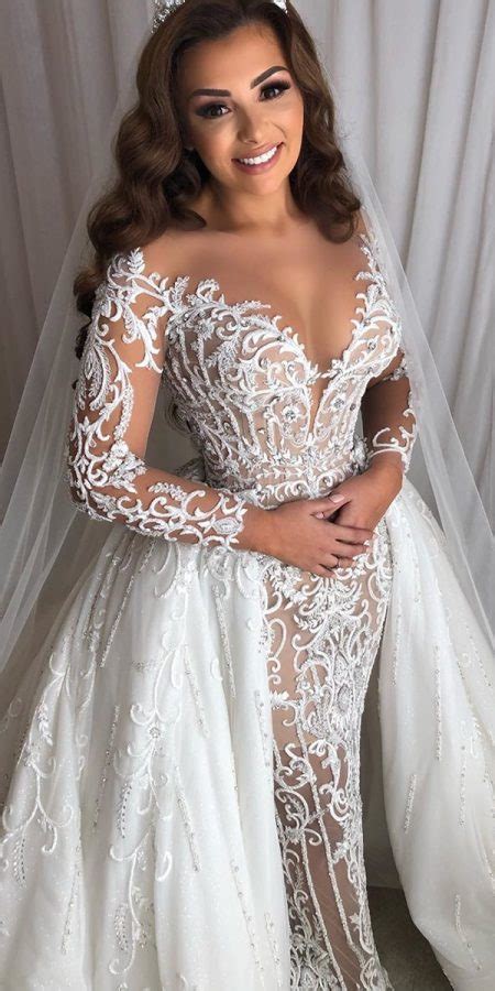 Wedding Dresses With Lace Sleeves: Best 18 Styles