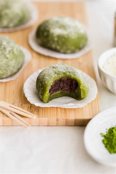 Matcha Red Bean Mochi | Sift & Simmer