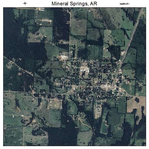 Aerial Photography Map of Mineral Springs, AR Arkansas