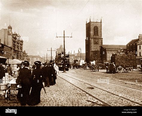 Stockton-on-Tees High Street early 1900s Stock Photo - Alamy