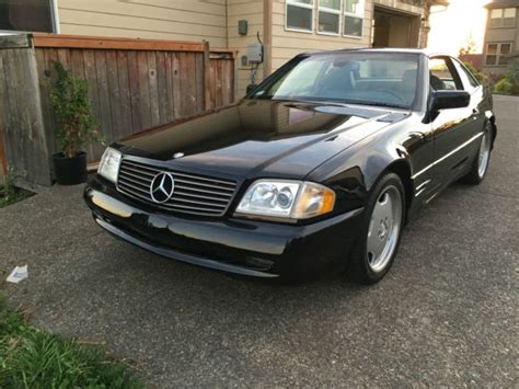 Mercedes SL500, Black, Factory AMG Sport Pkg Level 2, RARE Panoramic Glass Roof!