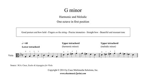 Viola : G minor Scales & Arpeggio - Grade 1 - YouTube