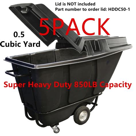 0.5 Cubic Yard Super Heavy Duty Commercial Warehouse Tilt Dump Cart ...