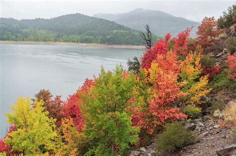 Fall Colors over Palisades Lake Photograph by Colleen McIntier - Fine Art America