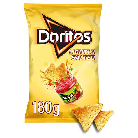 Doritos Lightly Salted Tortilla Chips 180g | Sharing Crisps | Iceland Foods