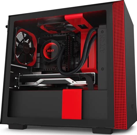 NZXT H210i Mini-ITX PC Gaming Case Front I/O USB Type-C Port Tempered ...