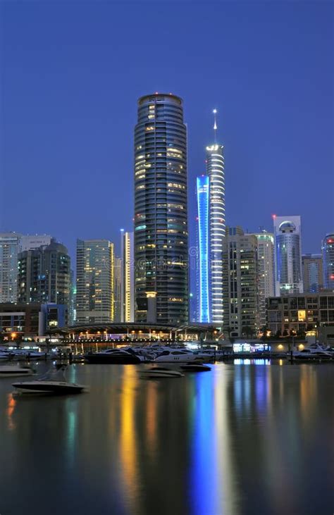 Marina Night Scene stock image. Image of eastern, development - 9958487