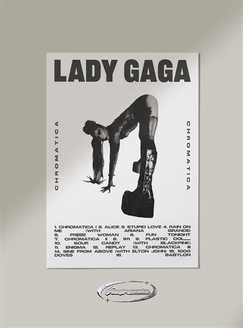 Lady Gaga Poster Chromatica Poster Lady Gaga Chromatica - Etsy