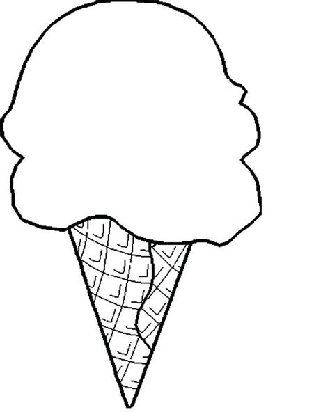 Printable Ice Cream Cone Coloring Pages