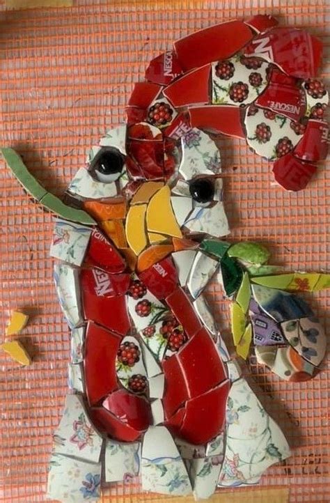 Mosaic Vase, Mosaic Tile Art, Mosaic Birds, Mosaic Flowers, Mosaic ...