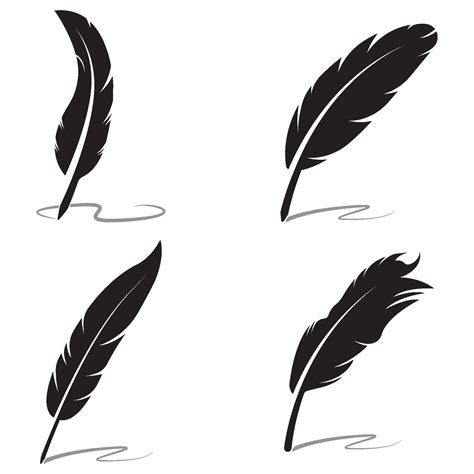 Quill pen logo 33949936 Vector Art at Vecteezy