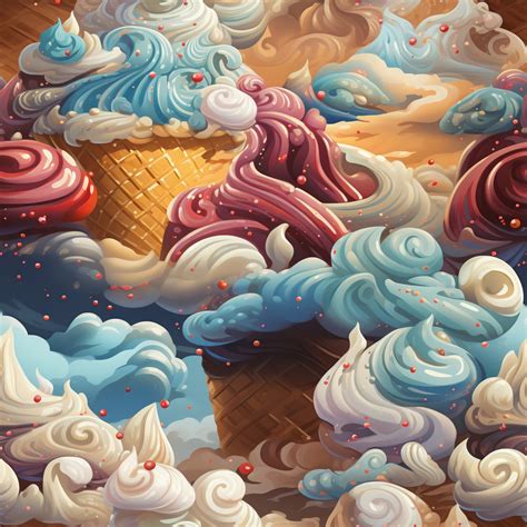 Ice Cream Fantasy Seamless Free Stock Photo - Public Domain Pictures