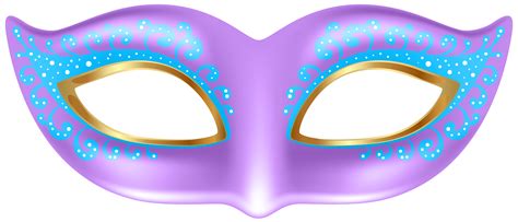 Purple Mask Transparent PNG Clip Art Image | Gallery Yopriceville - High-Quality Images and ...