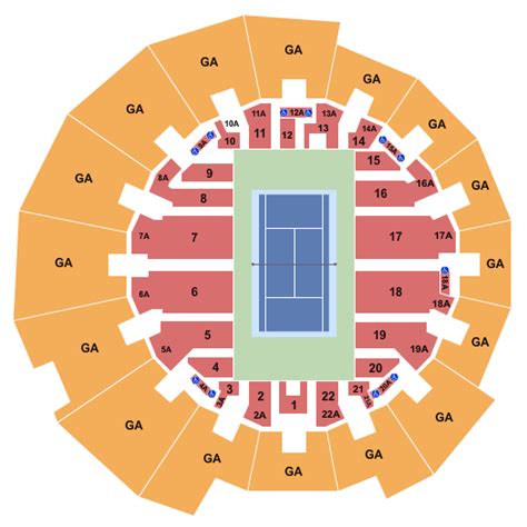 Grandstand Stadium at National Tennis Center Seating Chart | Star Tickets