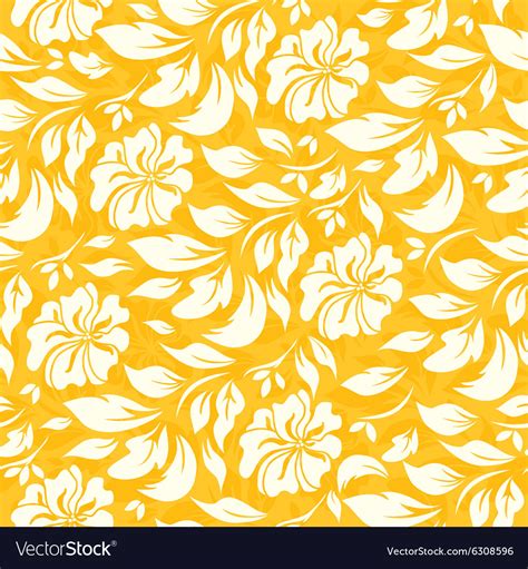 Hình nền vector hoa văn yellow floral pattern background vector đẹp mắt cho thiết kế của bạn