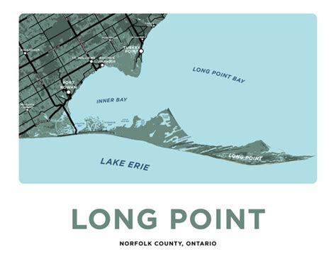 Long Point Map Print - Full Point – Jelly Brothers