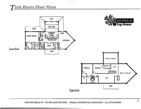 Twin Rivers Cabins - 3 Bd 2.5 Bath Custom Log Cabin Kits