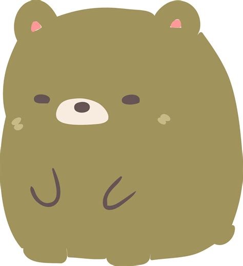 cartoon sad bear 8346747 Vector Art at Vecteezy