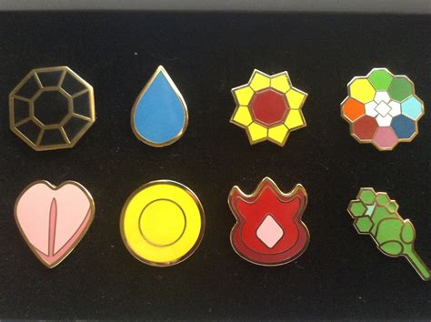 Pokemon Kanto Johto Sinnoh Badge Pin Set All Three Sets | Etsy