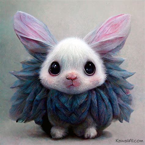 A cute Mouse-Rabbit hybrid creature - Kawaii AI