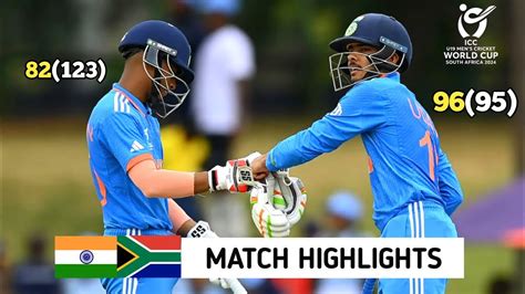 India U19 vs South Africa U19 Semi final Highlights | IND vs RSA Semi final Highlights - YouTube