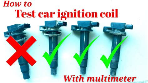 How to test car ignition coil with multimeter. - YouTube