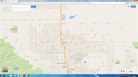 Lancaster, California Map