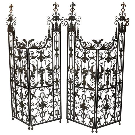 Pair Of Vintage Wrought Iron Filigree Gates Rustic Lanterns, Iron Lanterns, Vintage Lanterns ...