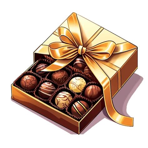 Premium Photo | Vector art of luxury box of chocolates