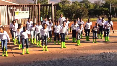 Gumboot dancing - Kambaku Private School - YouTube