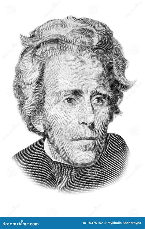 Andrew Jackson Portrait On Twenty Dollars Bill. Stock Photography ...