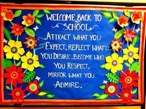 Welcome Back To School Bulletin Board