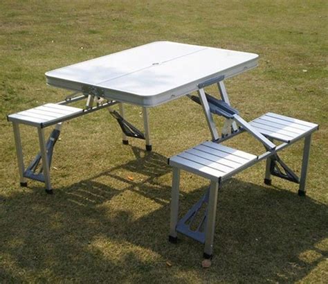 Aluminium Folding Camping Table And Chairs #CampingTable | Camping table decorations, Picnic ...