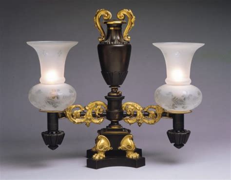 Argand Lamp with Shade - PICRYL Public Domain Image