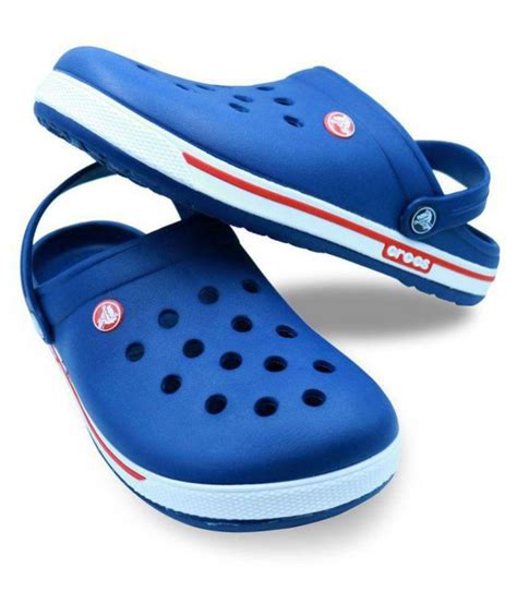 Crocs Blue Rubber Floater Sandals - Buy Crocs Blue Rubber Floater ...