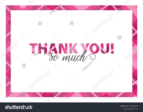 Thank You Greeting Card Illustrated Fun Stock Vector (Royalty Free ...