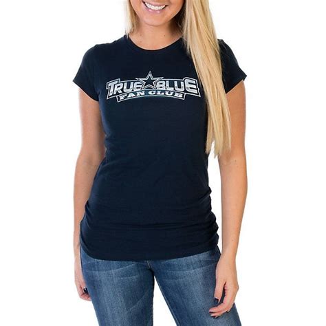 ON SALE NOW: NFL Dallas Cowboys Womens TRUE BLUE FAN CLUB Logo T-Shirt ...