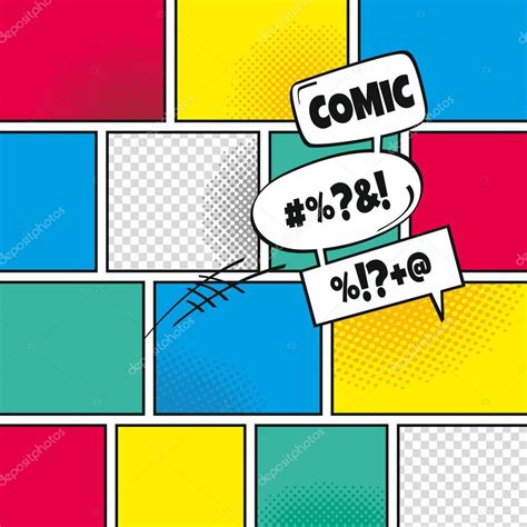 Comic template with speech bubbles Stock Vector Image by ©vectorfirst ...