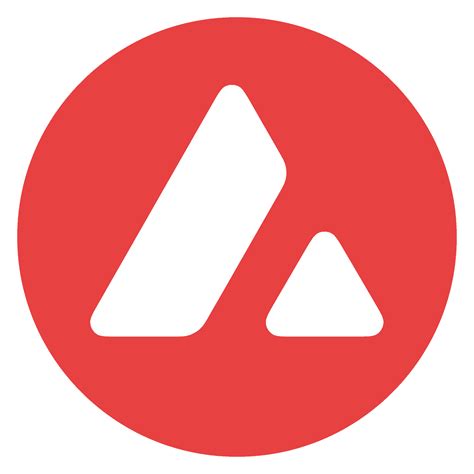 Avalanche Logo (AVAX) - Red Circle with White Triangles