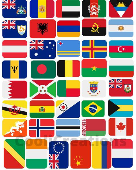 Flags Clip Art Country Flag Images Flag Icons for - Etsy España